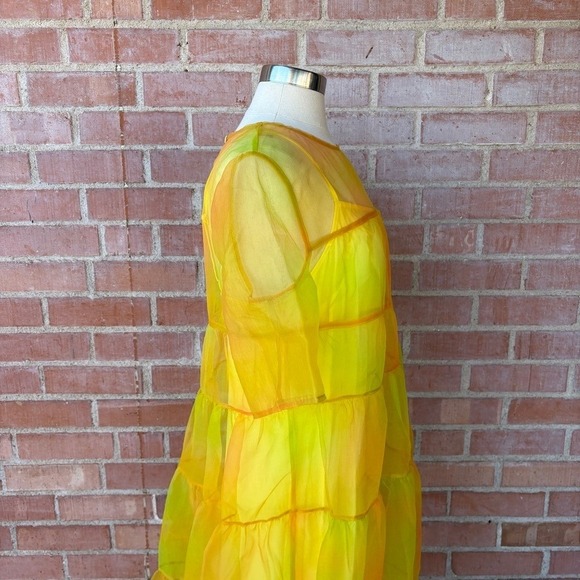 STAUD Staud Hyacinth Maxi Dress In Multi Sunray Large NWT - Picture 4 of 15